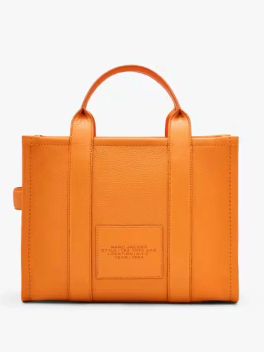 NWT Marc Jacobs The Leather Small Tote Bag - Tangerine Orange still in wrapping